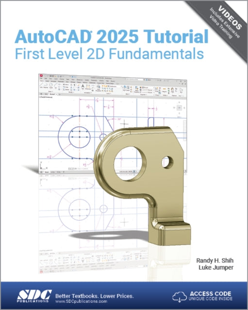Book cover of: AutoCAD 2025 Tutorial First Level 2D Fundamentals. By: Randy Shih