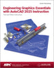 Book cover of: Engineering Graphics Essentials with AutoCAD 2025 Instruction. By: Kirstie Plantenberg