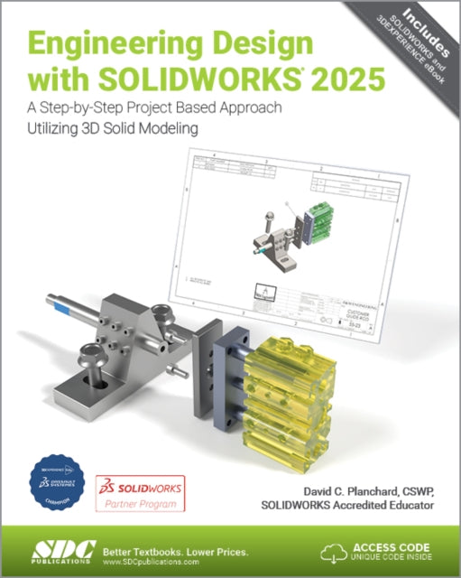 Book cover of: Engineering Design with SOLIDWORKS 2025. By: David Planchard
