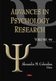 Book cover of: Advances in Psychology Research. Volume 99. By: Alexandra M. Columbus