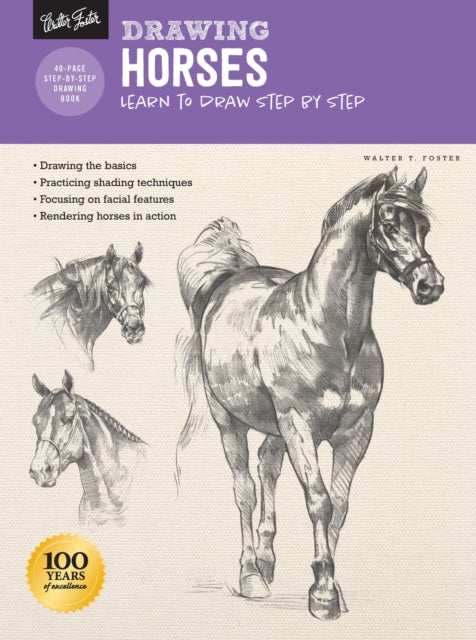 Book cover of: Drawing: Horses. By: Walter Foster