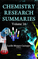Book cover of: Chemistry Research Summaries. By: Lucille Monaco Cacioppo