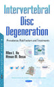 Book cover of: Intervertebral Disc Degeneration. By: Allen L. Ho