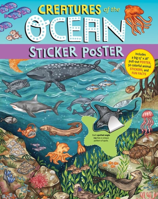 Book cover of: Creatures of the Ocean Sticker Poster. By: Fiona Ocean Simmance