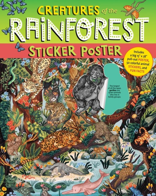 Book cover of: Creatures of the Rainforest Sticker Poster. By: Fiona Ocean Simmance