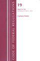 Book cover of: Code of Federal Regulations, Title 19 Customs Duties 0-140, 2022. By: Office Of The Federal Register (U.S.)