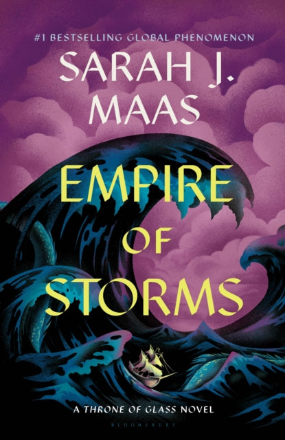 Book cover of: Empire of Storms. By: Sarah J. Maas