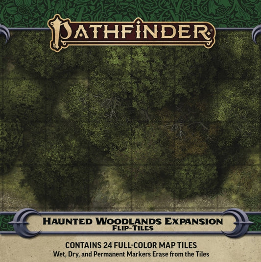 Book cover of: Pathfinder Flip-Tiles: Haunted Woodlands Expansion