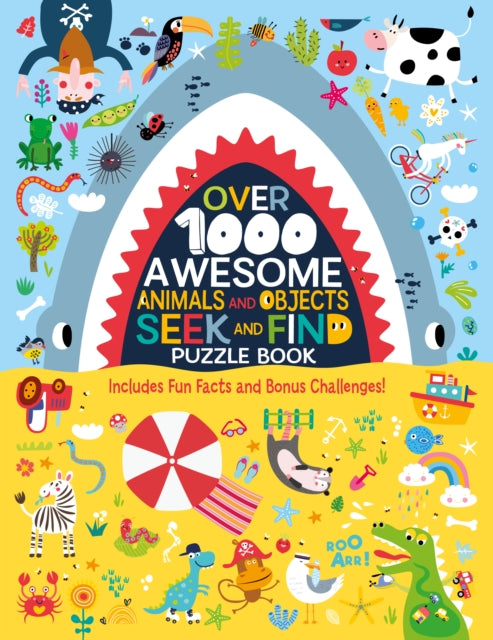 Book cover of: Over 1000 Awesome Animals and Objects Seek and Find Puzzle Book. By: Clorophyl Editions