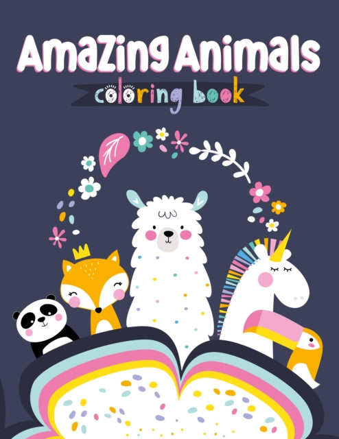 Book cover of: Amazing Animals Coloring Book. By: Clorophyl Editions