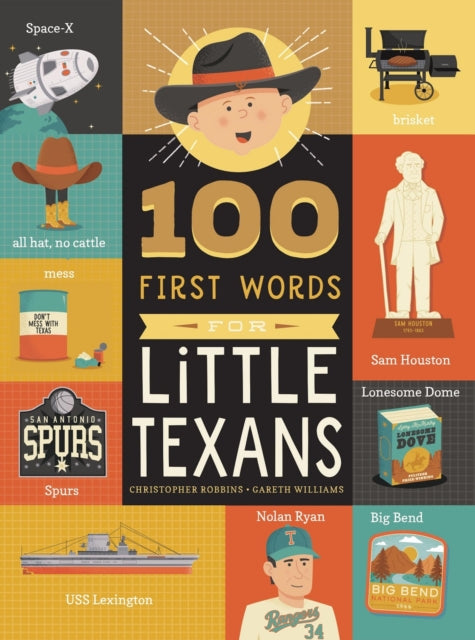 Book cover of: 100 First Words for Little Texans