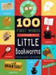 Book cover of: 100 First Words for Little Bookworms. By: Stephanie Campisi