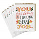 Book cover of: 6-Pack Em & Friends Fucking Great Job Card