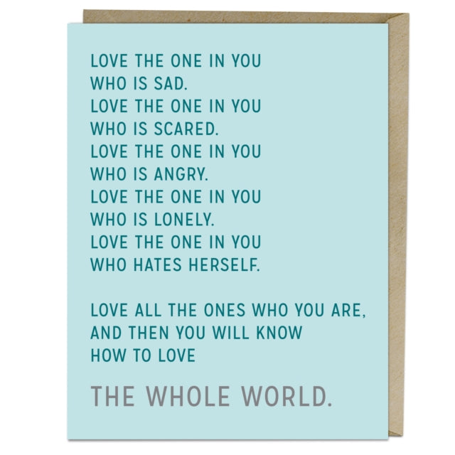 Book cover of: 6-Pack Elizabeth Gilbert for Em & Friends Love The One in You Card