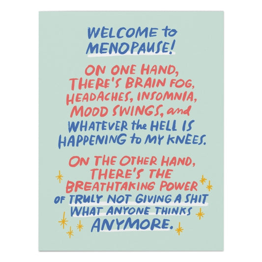 Book cover of: 6-Pack Em & Friends Breathtaking Power Welcome to Menopause Card. By: Em & Em & Friends