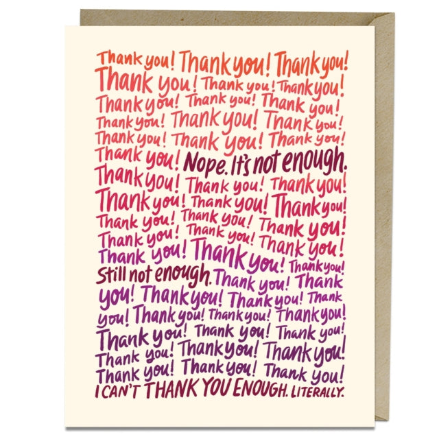 Book cover of: 6-Pack Em & Friends Can't Thank U Enough Thank You Cards