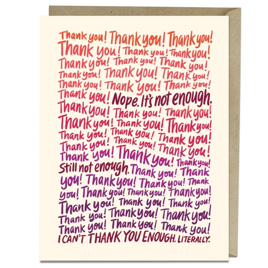 Book cover of: 6-Pack Em & Friends Can't Thank U Enough Thank You Cards