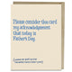 Book cover of: 6-Pack Em & Friends Father’s Day Acknowledgment Card