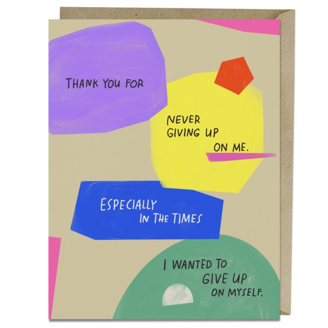 Book cover of: 6-Pack Em & Friends Never Giving Up Card