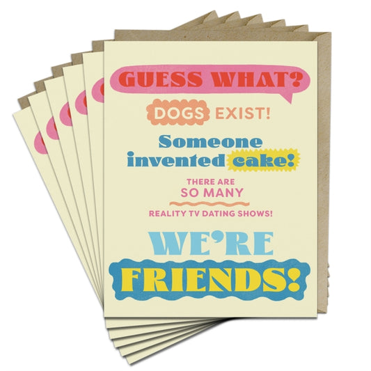 Book cover of: 6-Pack Em & Friends Guess What? Friends! Greeting Cards