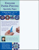 Book cover of: English Paper-Piecing Specialty Paper. By: B. Goldsmith