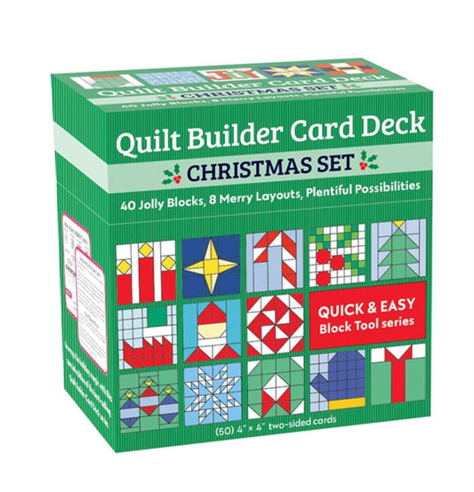 Book cover of: Quilt Builder Card Deck Christmas Set