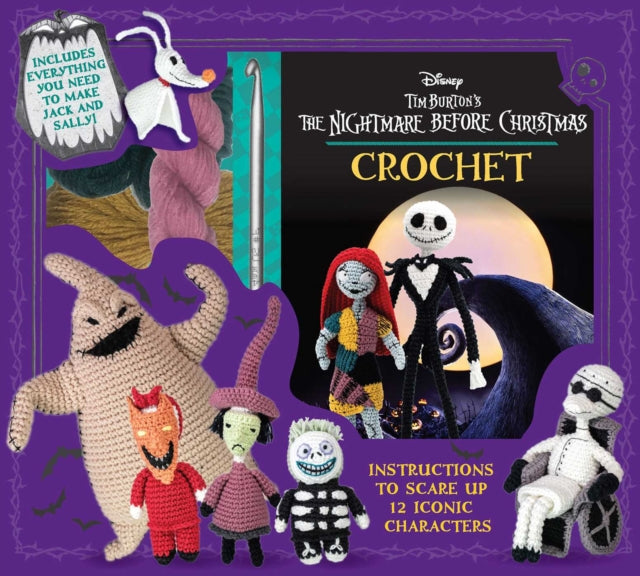 Book cover of: Disney Tim Burton's The Nightmare Before Christmas Crochet. By: Editors of Thunder Bay Press