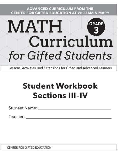 Math Curriculum for Gifted Students