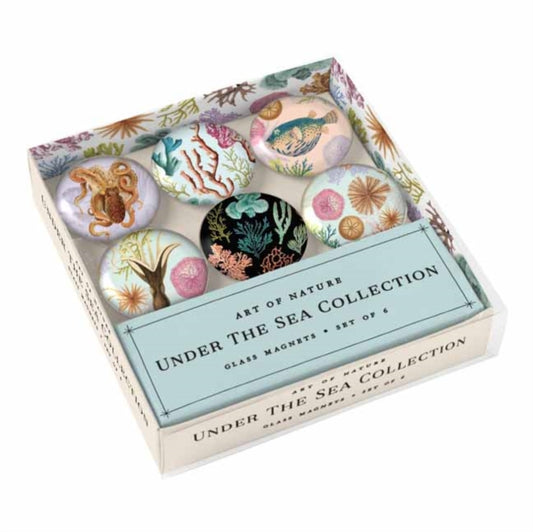 Book cover of: Art of Nature: Under the Sea Glass Magnet Set. By: Insights
