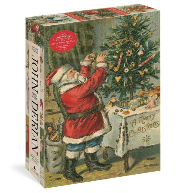 Book cover of: John Derian Paper Goods: Santa Trims the Tree 1,000-Piece Puzzle. By: John Derian
