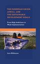 Book cover of: European Union, Africa and the Sustainable Development Goals. By: Lars Niklasson