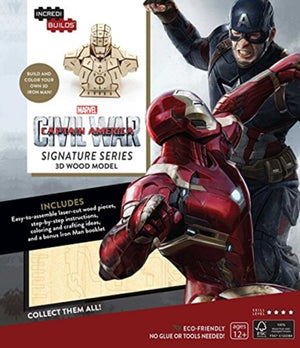 IncrediBuilds: Marvel's Captain America: Civil War: Iron Man Signature Series 3D Wood Model