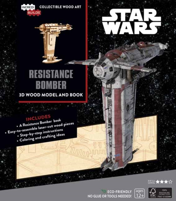 Book cover of: IncrediBuilds: Star Wars: Resistance Bomber Book and 3D Wood Model