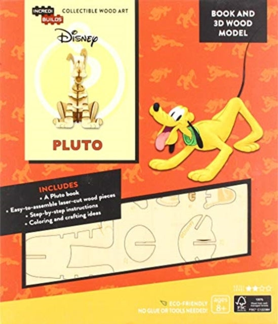 Book cover of: IncrediBuilds: Disney: Pluto Book and 3D Wood Model