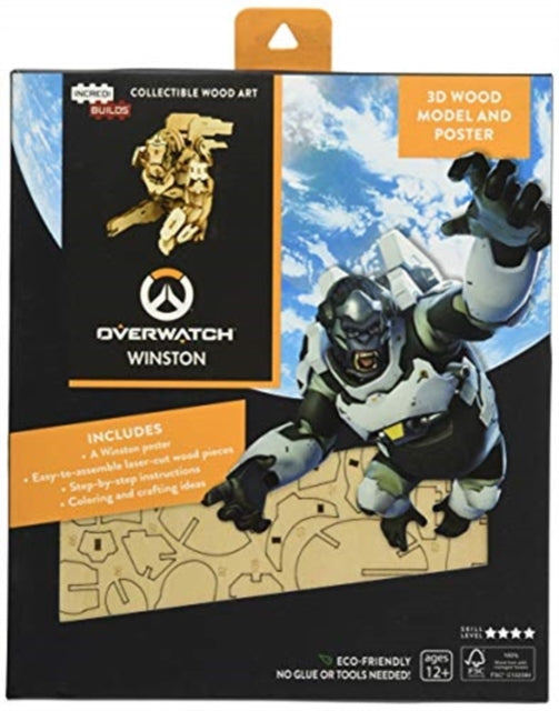 Book cover of: IncrediBuilds: Overwatch: Reinhardt 3D Wood Model and Poster