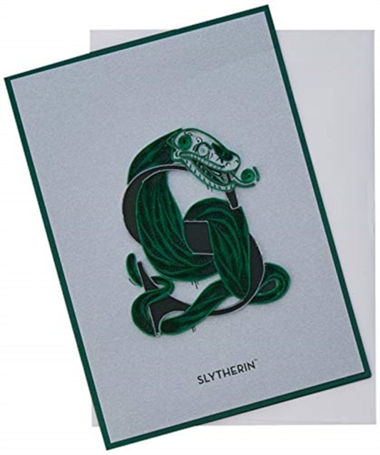 Book cover of: Harry Potter: Slytherin Crest Quilled Card