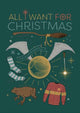 Book cover of: Harry Potter: All I Want For Christmas Embellished Card