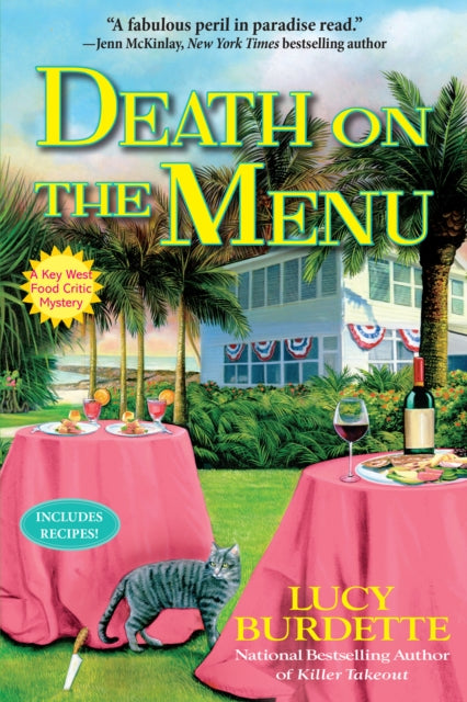 Book cover of: Death on the Menu. By: Lucy Burdette