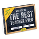 Book cover of: Knock Knock Why You’re the Best Teacher Ever Book Fill in the Love Fill-in-the-Blank Book & Gift Journal