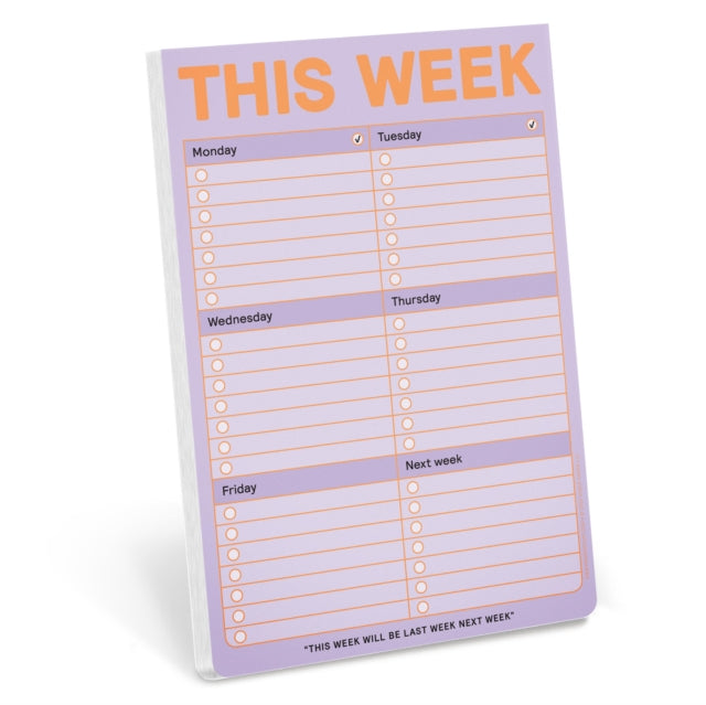 Book cover of: Knock Knock This Week Pad (Pastel Edition)
