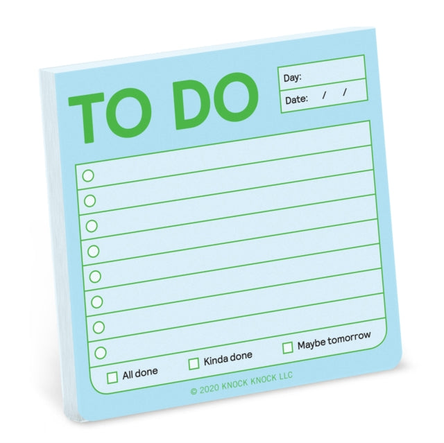 Book cover of: Knock Knock To Do Sticky Notes (Pastel Edition). By: Knock Knock Knock