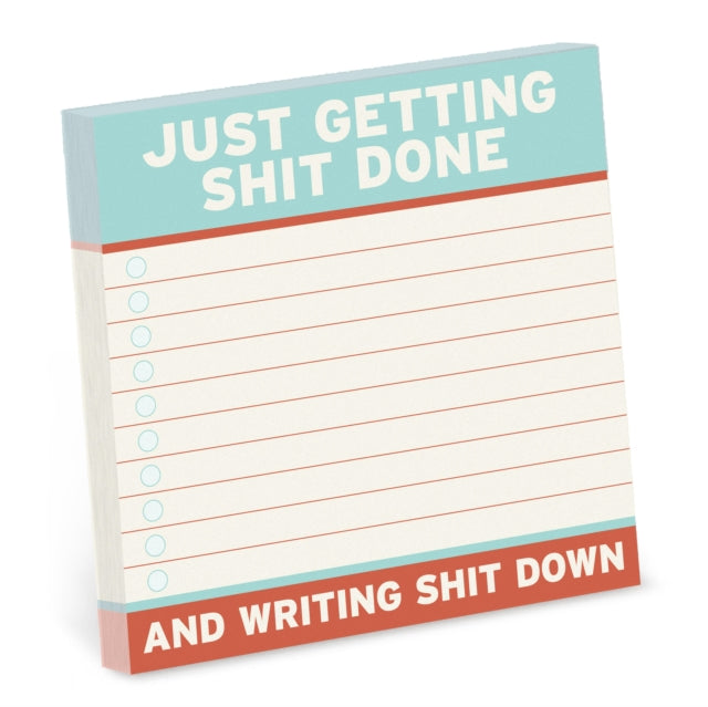 Book cover of: Knock Knock Getting Shit Done Sticky Notes (4 x 4-inches)