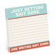 Book cover of: Knock Knock Getting Shit Done Sticky Notes (4 x 4-inches)