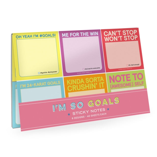 Book cover of: Knock Knock I’m So Goals Sticky Packet