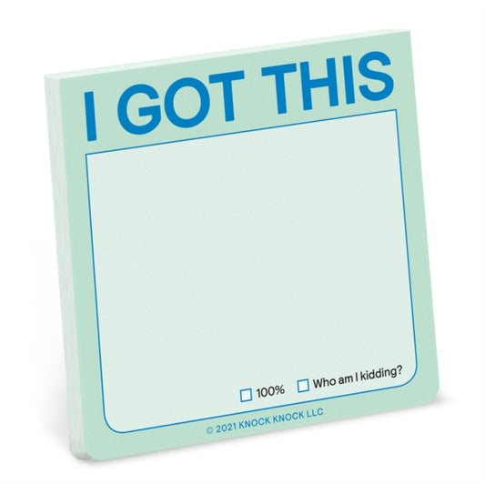 Book cover of: Knock Knock I Got This Sticky Note (Pastel Version). By: Knock Knock Knock