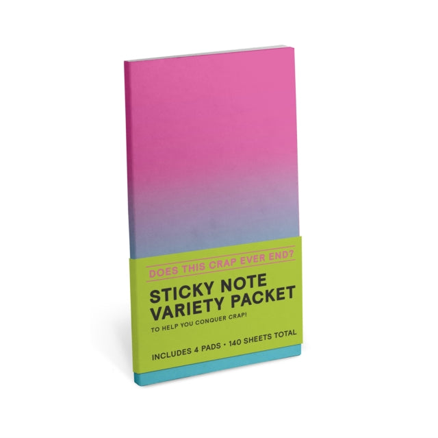 Book cover of: Knock Knock Does This Crap Ever End? Sticky Notes Variety Pack Set