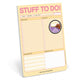 Book cover of: Knock Knock Stuff To Do Big & Sticky Notepads