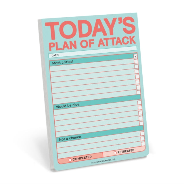 Book cover of: Knock Knock Today’s Plan of Attack Great Big Stickies (Pastel Version)