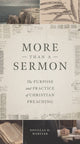 Book cover of: More Than a Sermon