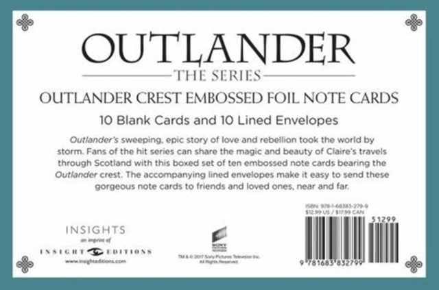 Book cover of: Outlander Crest: Foil Note Cards
